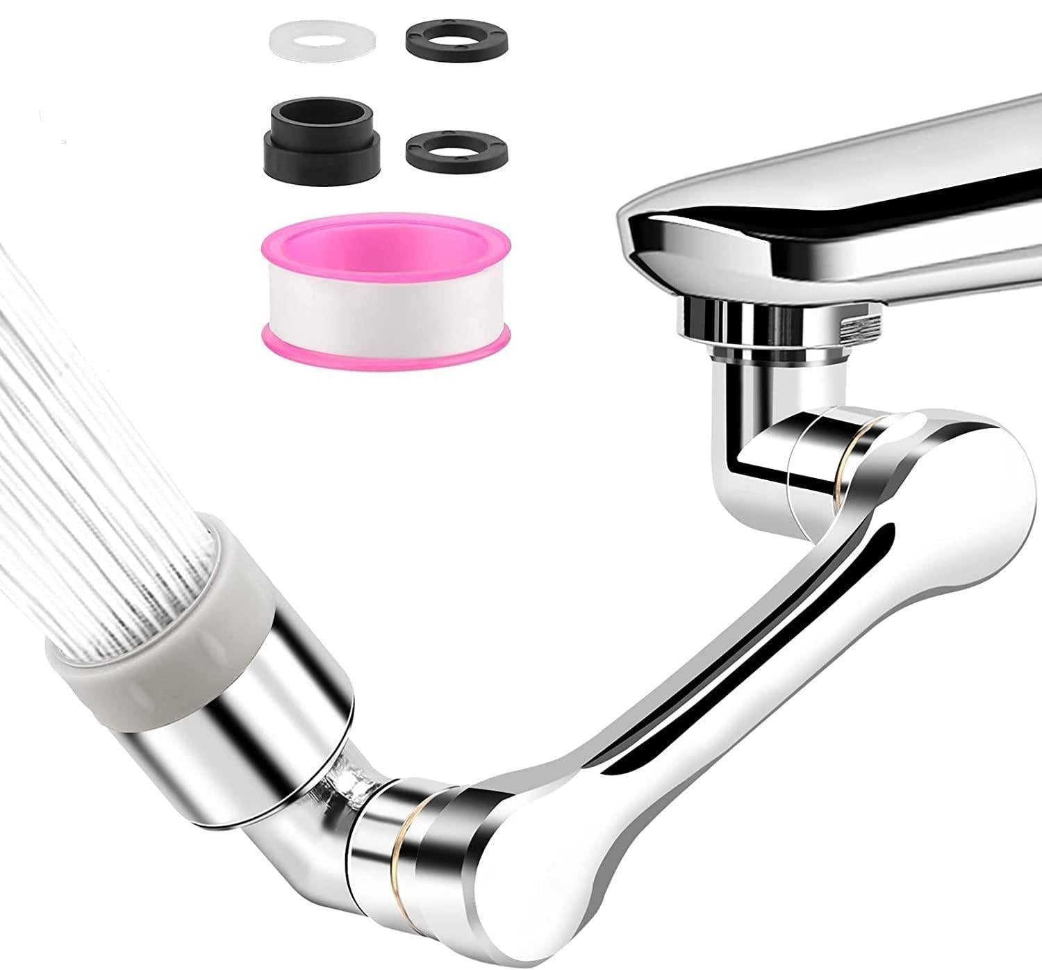 🚰 JustWished® 360° Rotating Faucet Extender – Upgrade Your Sink! 💦