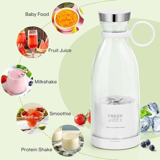 🍓 JustWished® Smart Portable Juice Blender 🚀 - Blend Anywhere, Anytime!