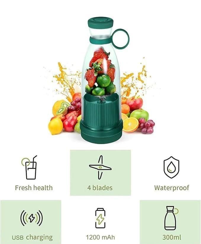 🍓 JustWished® Smart Portable Juice Blender 🚀 - Blend Anywhere, Anytime!