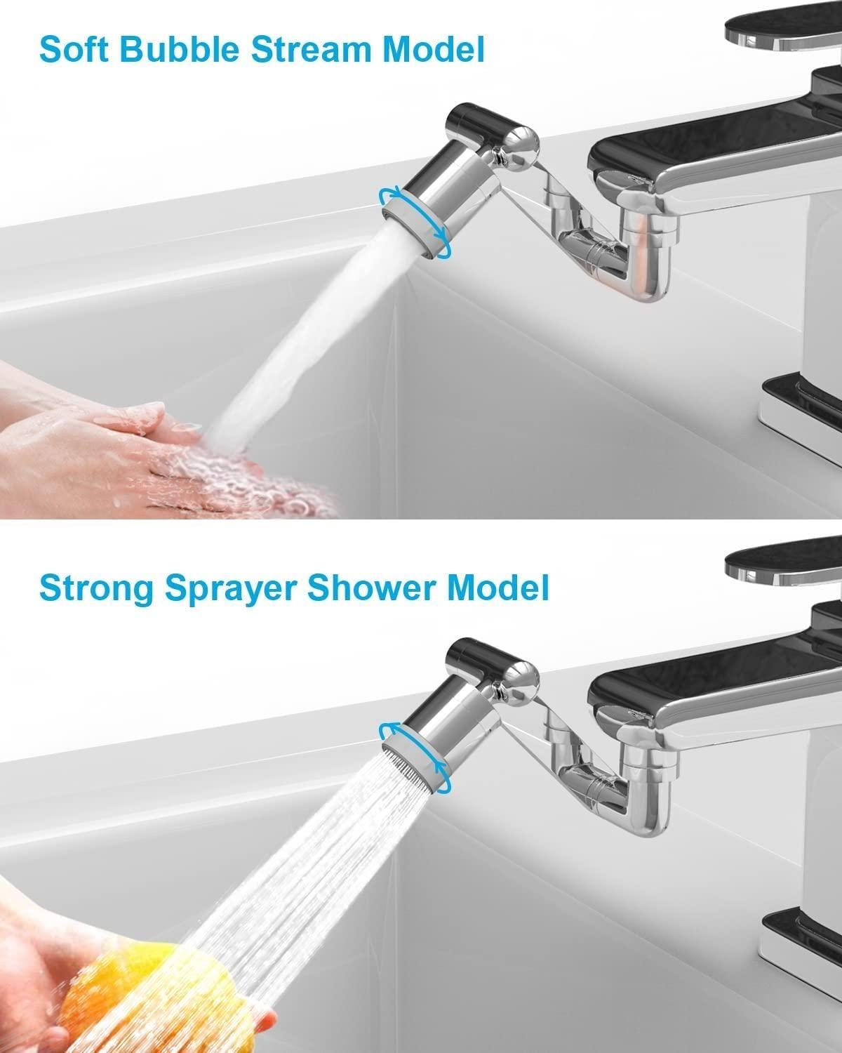 🚰 JustWished® 360° Rotating Faucet Extender – Upgrade Your Sink! 💦