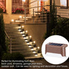 🌞 JustWished® Smart Solar Deck Lights Outdoor – Light Up Your Evenings Effortlessly! ✨