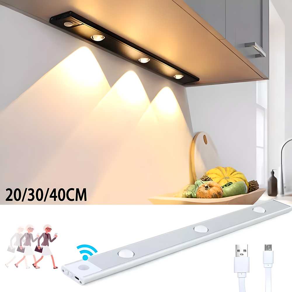 💡 JustWished® Smart LED Cabinet Light – Motion-Activated Convenience! 🔥